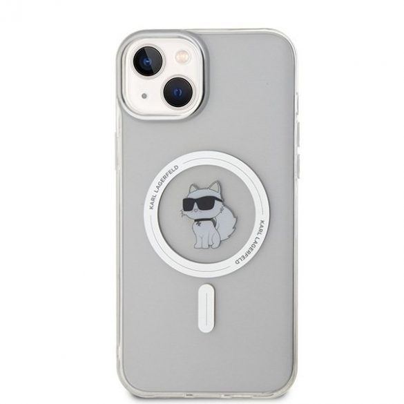 Karl Lagerfeld KLHMP15MHFCCNOT iPhone 15 Plus / 14 Plus husă rigidă transparentă de 6,7 inchi IML Choupette MagSafe