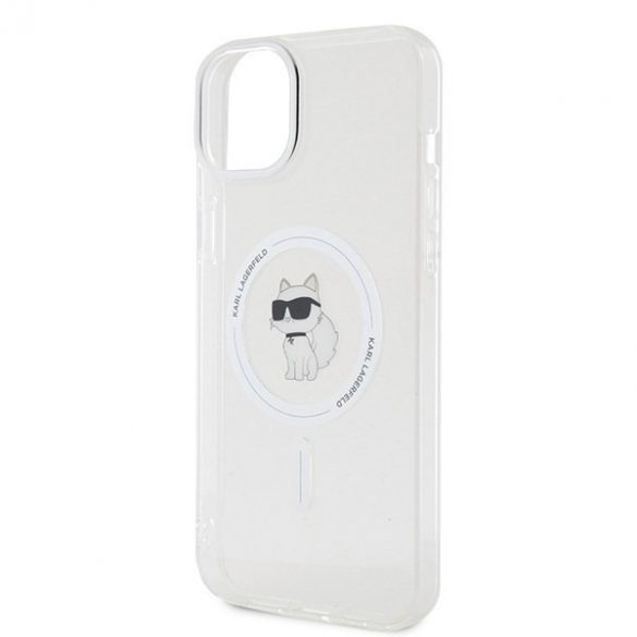 Karl Lagerfeld KLHMP15MHFCCNOT iPhone 15 Plus / 14 Plus husă rigidă transparentă de 6,7 inchi IML Choupette MagSafe