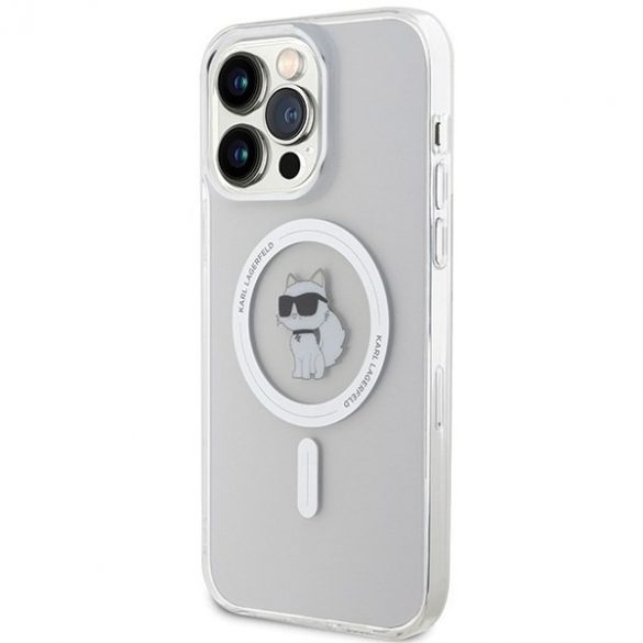 Karl Lagerfeld KLHMP15XHFCCNOT Carcasă rigidă transparentă pentru iPhone 15 Pro Max 6.7 IML Choupette MagSafe"