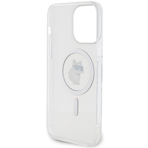 Karl Lagerfeld KLHMP15XHFCCNOT Carcasă rigidă transparentă pentru iPhone 15 Pro Max 6.7 IML Choupette MagSafe"