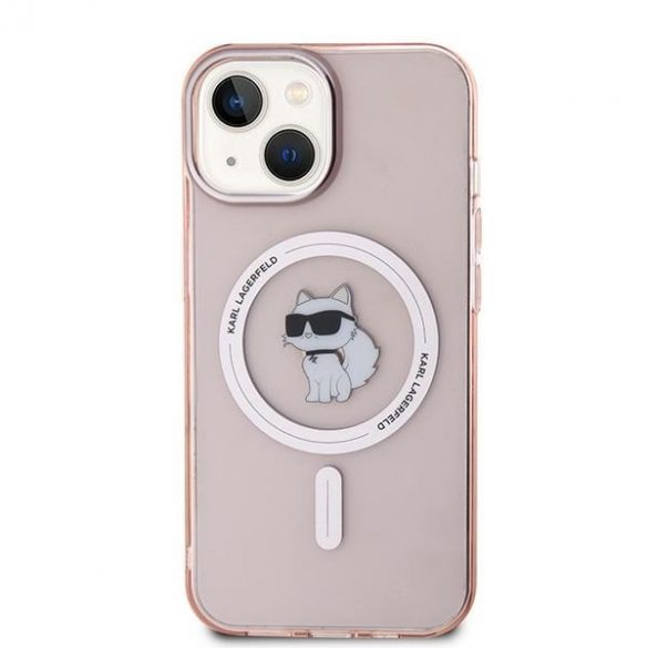 Karl Lagerfeld KLHMP14SHFCCNOP iPhone 14 / 15 / 13 6.1" rożowy/roz hardcase IML Choupette MagSafe