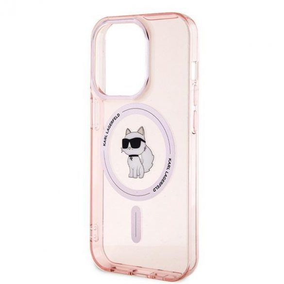 Karl Lagerfeld KLHMP14LHFCCNOP iPhone 14 Pro 6.1" rożowy/roz hardcase IML Choupette MagSafe