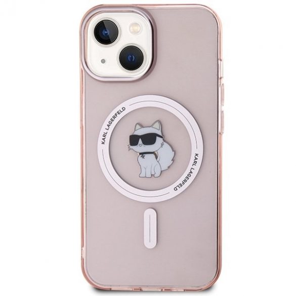 Karl Lagerfeld KLHMP15SHFCCNOP iPhone 15 / 14 / 13 6.1" roz/roz hard Husă IML Choupette MagSafe