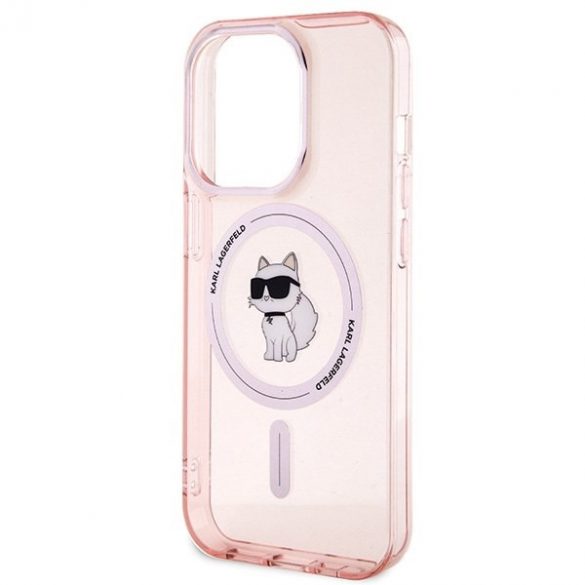 Karl Lagerfeld KLHMP15XHFCCNOP iPhone 15 Pro Max 6.7 rożowy/roz hardcase IML Choupette MagSafe"