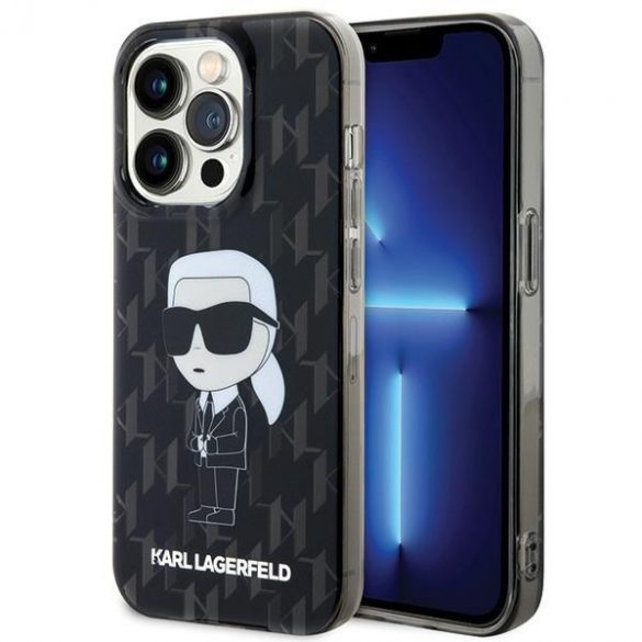 Karl Lagerfeld KLHCP15XHNKMKLK Husă rigidă transparentă pentru iPhone 15 Pro Max 6.7 Monogram Ikonik"