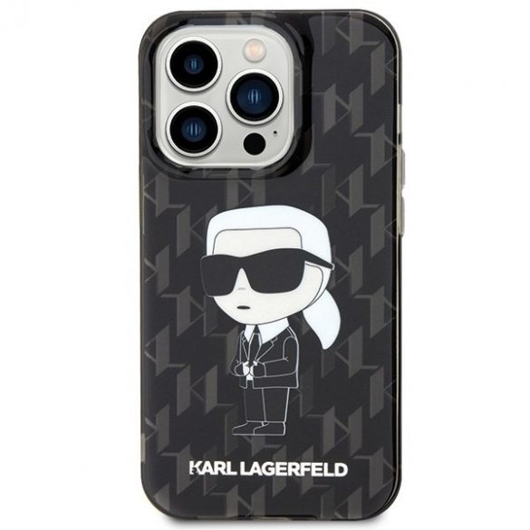 Karl Lagerfeld KLHCP15XHNKMKLK Husă rigidă transparentă pentru iPhone 15 Pro Max 6.7 Monogram Ikonik"