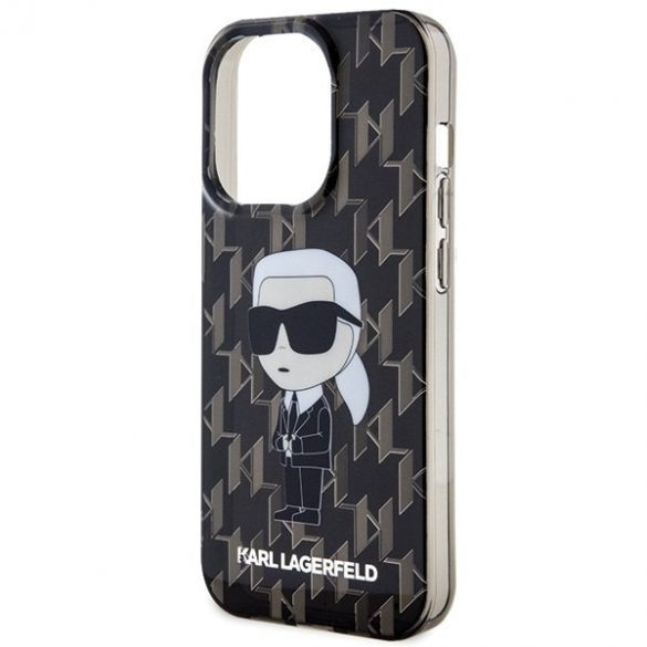 Karl Lagerfeld KLHCP15XHNKMKLK Husă rigidă transparentă pentru iPhone 15 Pro Max 6.7 Monogram Ikonik"