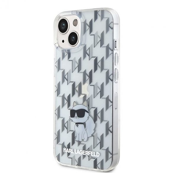 Karl Lagerfeld KLHCP15SHNCMKLT iPhone 15 / 14 / 13 6.1"Husătare transparentă Monogram Choupette