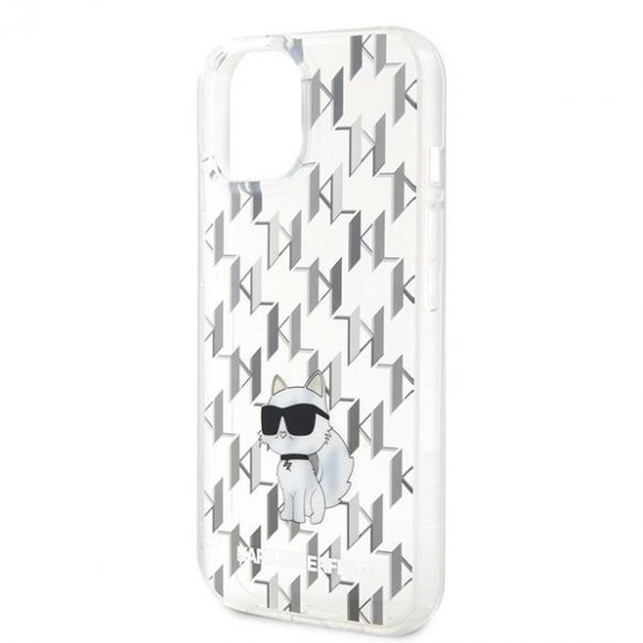 Karl Lagerfeld KLHCP15SHNCMKLT iPhone 15 / 14 / 13 6.1"Husătare transparentă Monogram Choupette