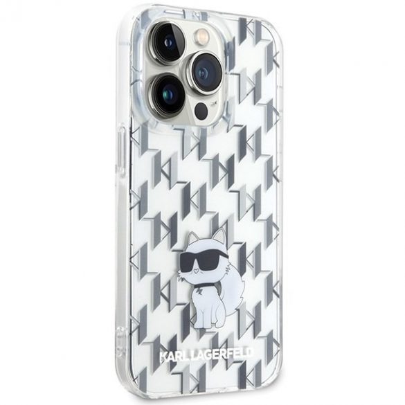 Karl Lagerfeld KLHCP15LHNCMKLT iPhone 15 Pro 6.1 transparent hard Husă Monogram Choupette"