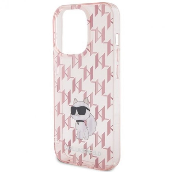 Karl Lagerfeld KLHCP15XHNCMKLP iPhone 15 Pro Max 6.7 roz/roz hard Husă Monogram Choupette"