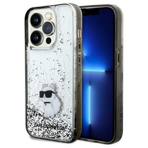 Karl Lagerfeld KLHCP14XLKCNSK iPhone 14 Pro Max 6.7 transparent hard Husă Liquid Glitter Choupette"