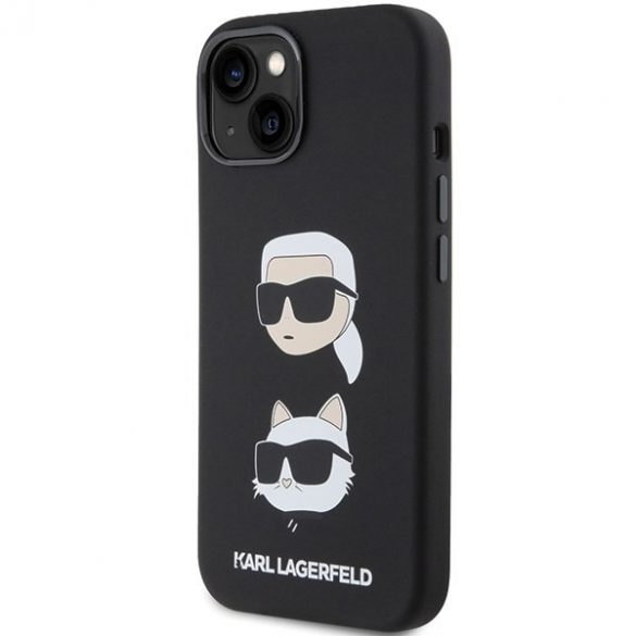 Karl Lagerfeld KLHCP15MSDHKCNK iPhone 15 Plus / 14 Plus 6.7" czarny/negru Silicon Karl&Chouette Head