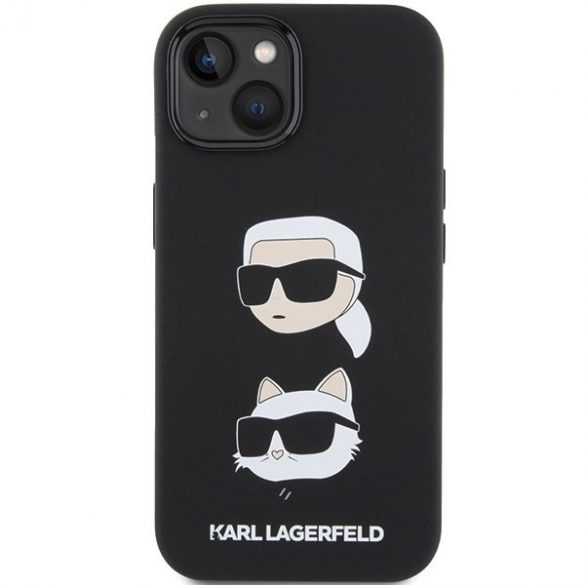 Karl Lagerfeld KLHCP15MSDHKCNK iPhone 15 Plus / 14 Plus 6.7" czarny/negru Silicon Karl&Chouette Head