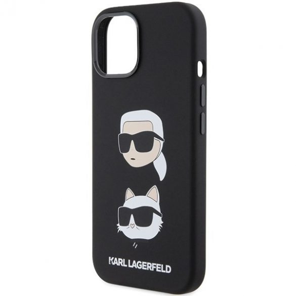 Karl Lagerfeld KLHCP15MSDHKCNK iPhone 15 Plus / 14 Plus 6.7" czarny/negru Silicon Karl&Chouette Head