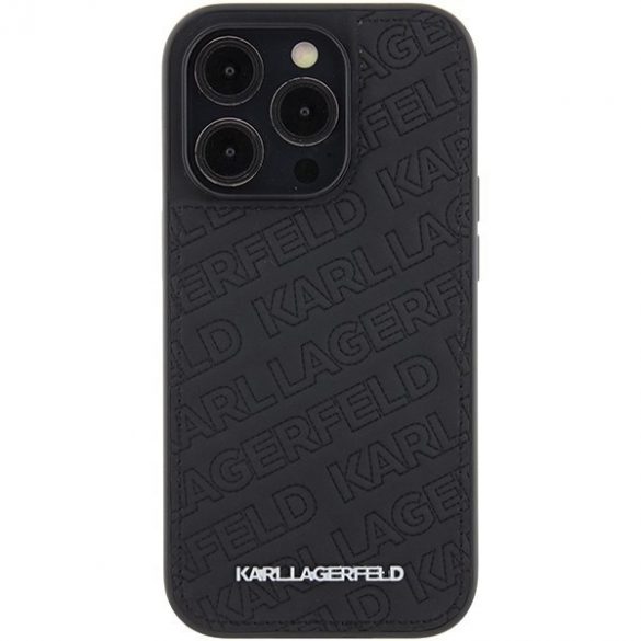 Karl Lagerfeld KLHCP15XPQKPMK iPhone 15 Pro Max 6.7 negru/negru hard Husă Quilted K Pattern"