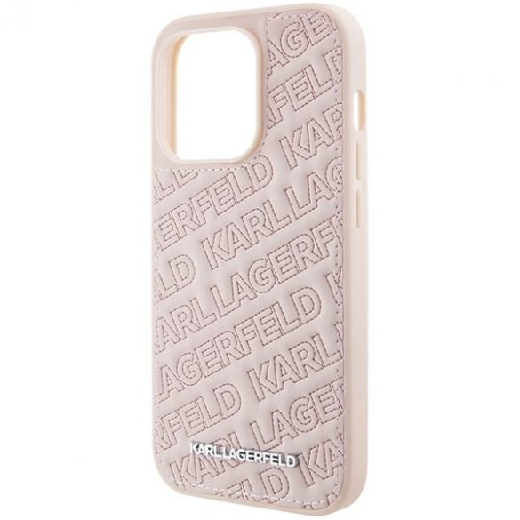 Karl Lagerfeld KLHCP15LPQKPMP iPhone 15 Pro 6.1 rożowy/roz Hardcase Quilted K Pattern"