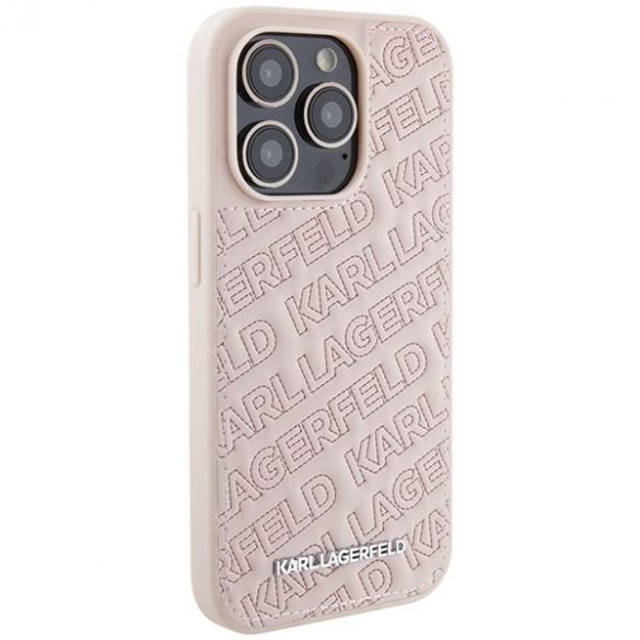 Karl Lagerfeld KLHCP15XPQKPMP iPhone 15 Pro Max 6.7 rożowy/roz Hardcase Quilted K Pattern"