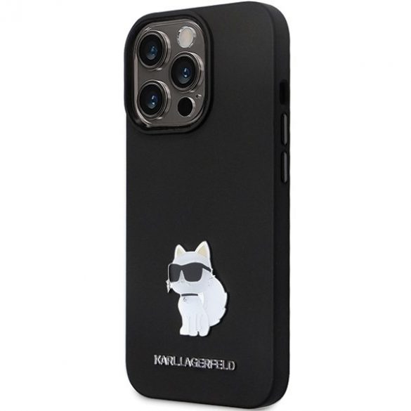 Karl Lagerfeld KLHCP13LSMHCNPK iPhone 13 Pro / 13 6.1 carcasă rigidă/neagră Silicon C Metal Pin"