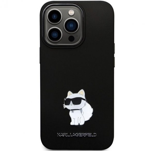 Karl Lagerfeld KLHCP13LSMHCNPK iPhone 13 Pro / 13 6.1 carcasă rigidă/neagră Silicon C Metal Pin"