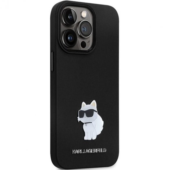 Karl Lagerfeld KLHCP13LSMHCNPK iPhone 13 Pro / 13 6.1 carcasă rigidă/neagră Silicon C Metal Pin"