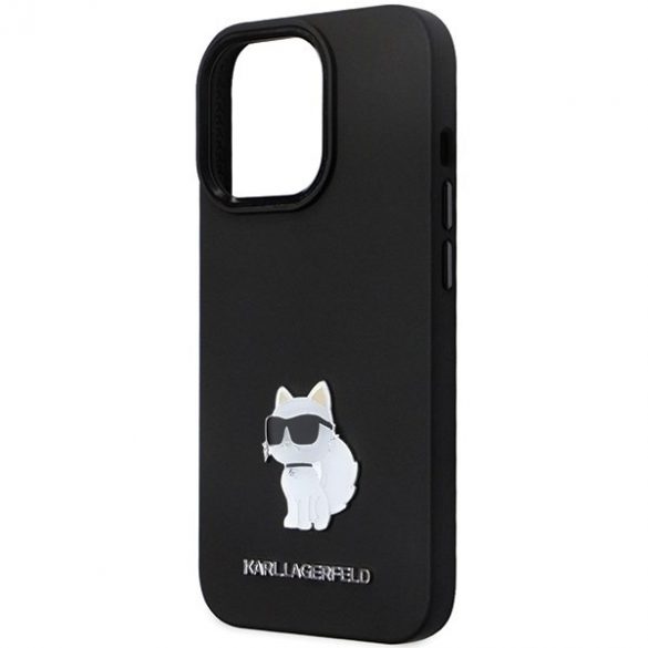 Karl Lagerfeld KLHCP13LSMHCNPK iPhone 13 Pro / 13 6.1 carcasă rigidă/neagră Silicon C Metal Pin"