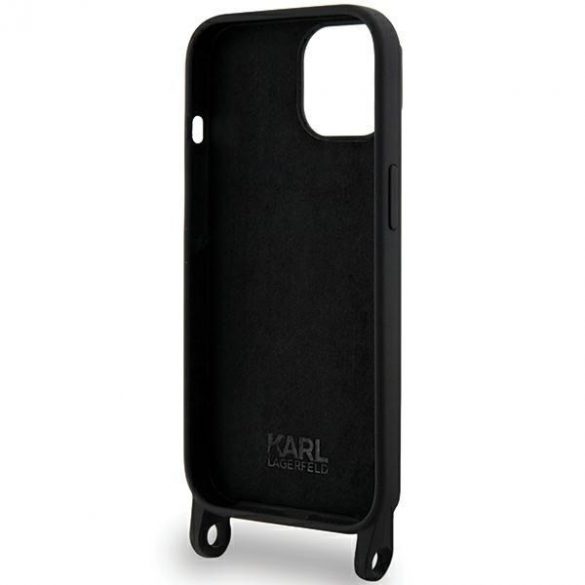 Karl Lagerfeld KLHCP15SSCBSCNK iPhone 15 / 14 / 13 6.1" hardcase czarny/negru Crossbody Silicon Choupette