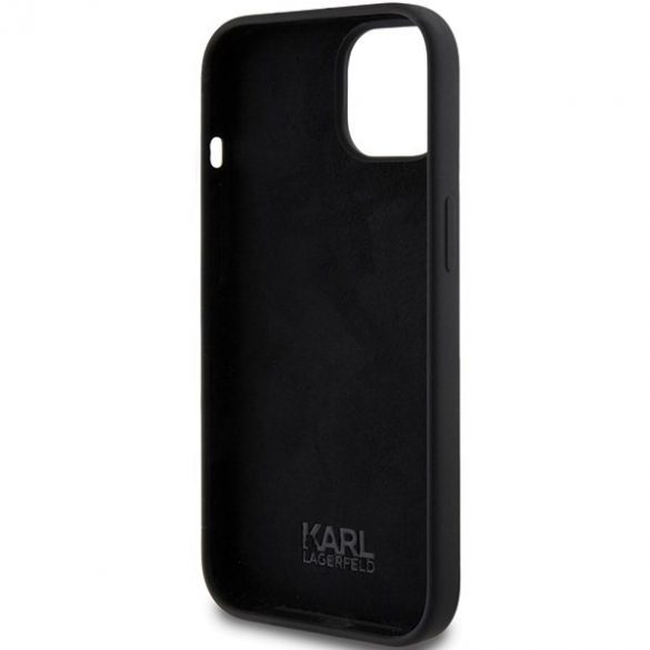 Karl Lagerfeld KLHCP15SSKSBMCK iPhone 15 / 14 / 13 6.1" negru / negru hard Husă silicon Karl Script