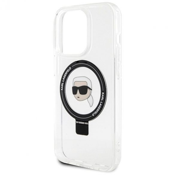 Karl Lagerfeld KLHMP15LHMRSKHH iPhone 15 Pro 6.1 biały/alb Hardcase Ring Stand Karl Head MagSafe"