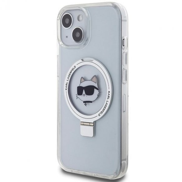 Karl Lagerfeld KLHMP15MHMRSCHH iPhone 15 Plus / 14 Plus 6.7" biały/alb hardcase Ring Stand Choupette Head MagSafe