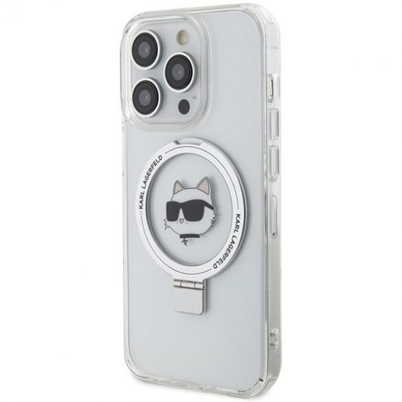 Karl Lagerfeld KLHMP15LHMRSCHH iPhone 15 Pro 6.1 biały/alb Hardcase Ring Stand Choupette Head MagSafe"