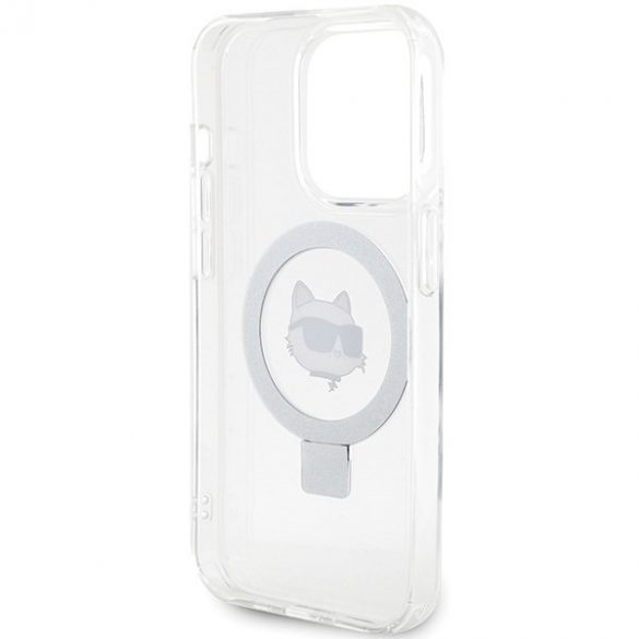 Karl Lagerfeld KLHMP15LHMRSCHH iPhone 15 Pro 6.1 biały/alb Hardcase Ring Stand Choupette Head MagSafe"