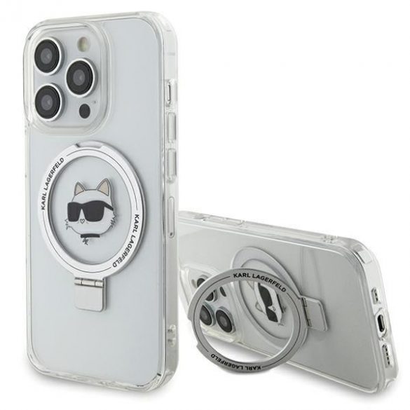 Karl Lagerfeld KLHMP15XHMRSCHH iPhone 15 Pro Max 6,7 biały/alb Hardcase Ring Stand Choupette Head MagSafe"