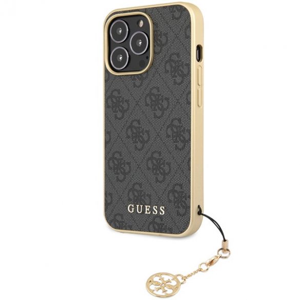 Guess GUHCP14LGF4GGR iPhone 14 Pro 6,1 husă rigidă szary/gri 4G Charms Collection"