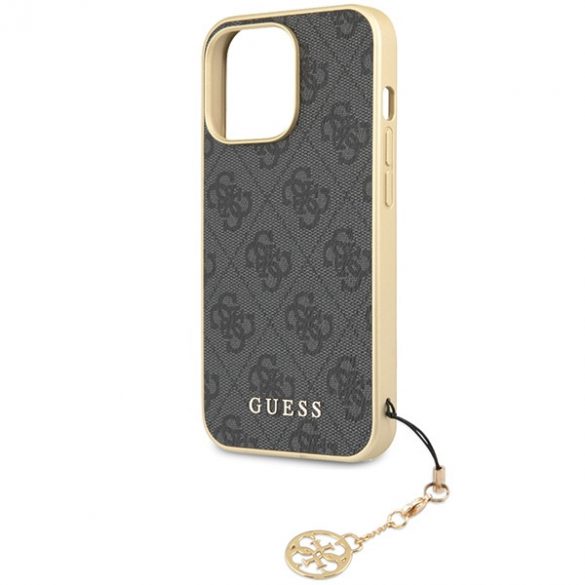 Guess GUHCP14LGF4GGR iPhone 14 Pro 6,1 husă rigidă szary/gri 4G Charms Collection"