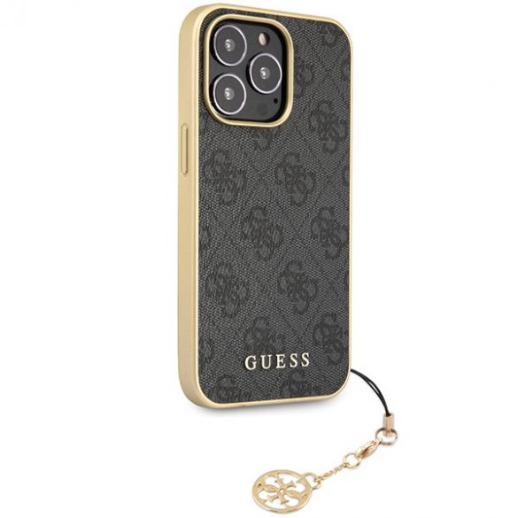 Guess GUHCP14XGF4GGR iPhone 14 Pro Max 6,7 szary/gri husă rigidă 4G Charms Collection"