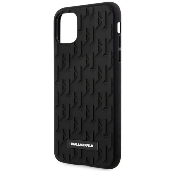 Karl Lagerfeld KLHCN61RUPKLPK iPhone 11 / Xr 6.1 hard Husă negru / negru 3D Monogram"