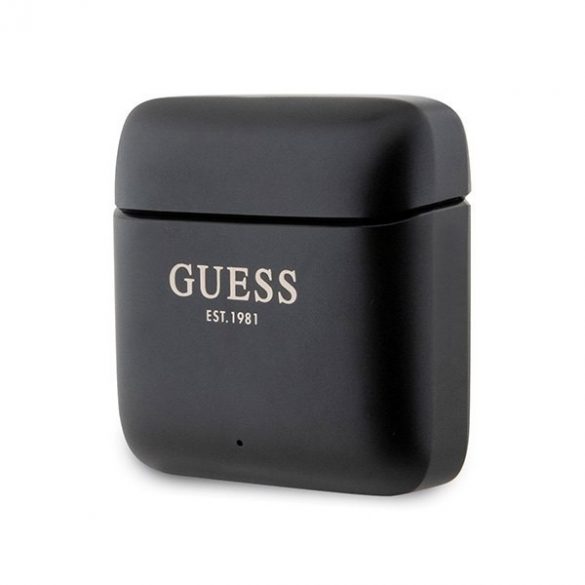 Guess słuchawki Bluetooth GUTWSSU20ALEGK TWS + stacja dokująca czarny/black Logo imprimat