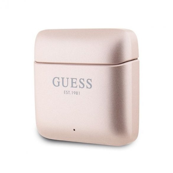 Guess Căști Bluetooth GUTWSSU20ALEGP TWS + stație de andocare rose gold/rose gold Logo imprimat