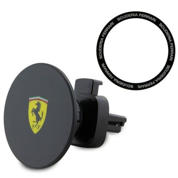 Ferrari uchwyt magnetyczny FECHMMAK do kratki czarny/negru 2023 Colecția MagSafe