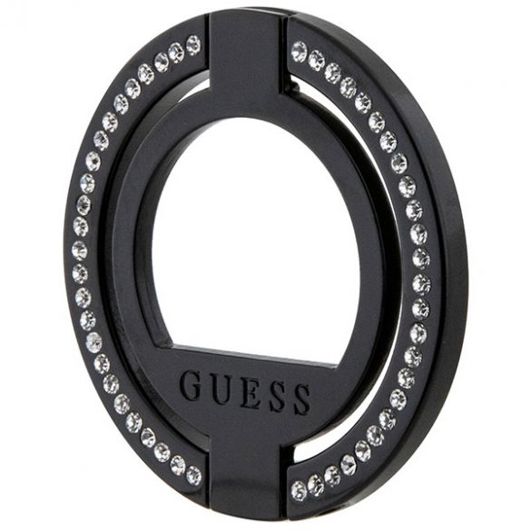 Guess MagSafe Ring stand GUMRSALDGK czarny/negru stras