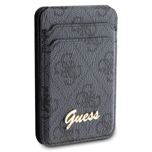 Guess Wallet Card Slot Stand GUWMSHG4SHK czarny/black MagSafe 4G Classic Logo