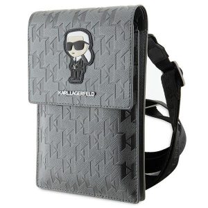 Karl Lagerfeld Torebka KLWBSAKHPKG srebrny/argintiu Saffiano Monogram Ikonik