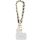 Guess GUOUCHSAMC4K Universal Hand Strap negru/negru Saffiano Chain 4G Charm