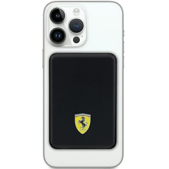 Ferrari Powerbank FEPB5MNCAK 15W 5000mAh negru/negru Metal Logo MagSafe