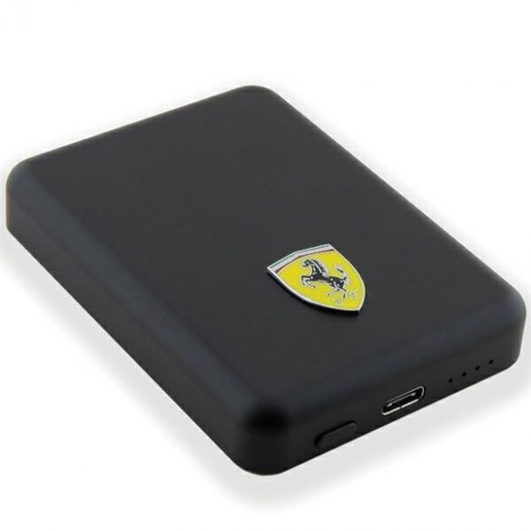 Ferrari Powerbank FEPB5MNCAK 15W 5000mAh negru/negru Metal Logo MagSafe