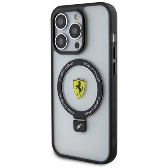 Ferrari FEHMP15LUSCAH iPhone 15 Pro 6.1 husă rigidă transparentă Ring Stand 2023 Collection MagSafe"