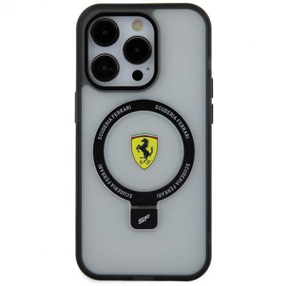 Ferrari FEHMP15LUSCAH iPhone 15 Pro 6.1 husă rigidă transparentă Ring Stand 2023 Collection MagSafe"