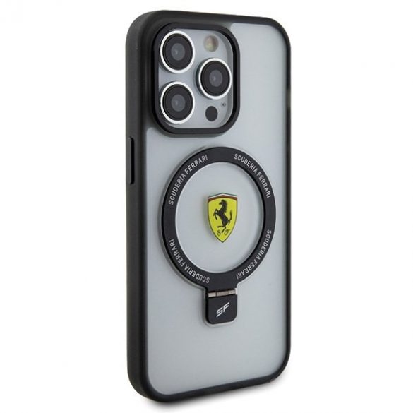 Ferrari FEHMP15LUSCAH iPhone 15 Pro 6.1 husă rigidă transparentă Ring Stand 2023 Collection MagSafe"