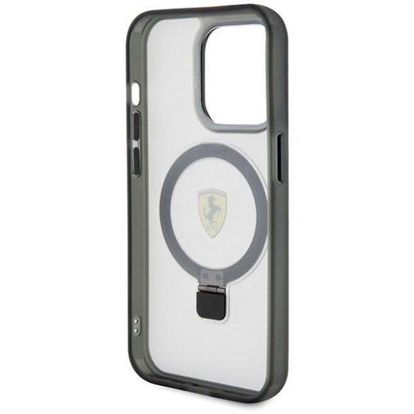 Ferrari FEHMP15LUSCAH iPhone 15 Pro 6.1 husă rigidă transparentă Ring Stand 2023 Collection MagSafe"